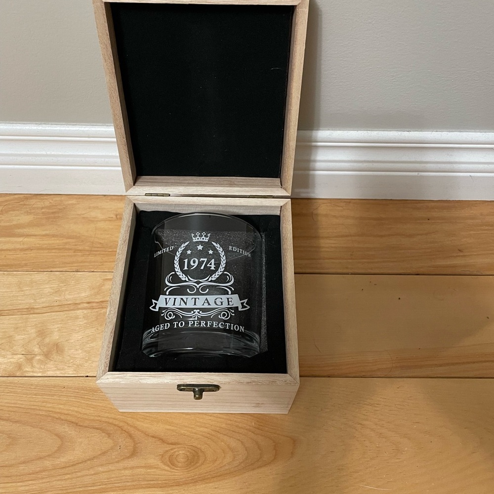 Customized whiskey glass